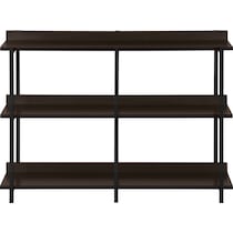 flores dark brown console table   