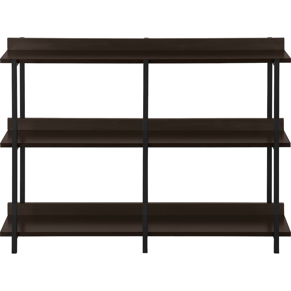 flores dark brown console table   