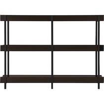 flores dark brown console table   