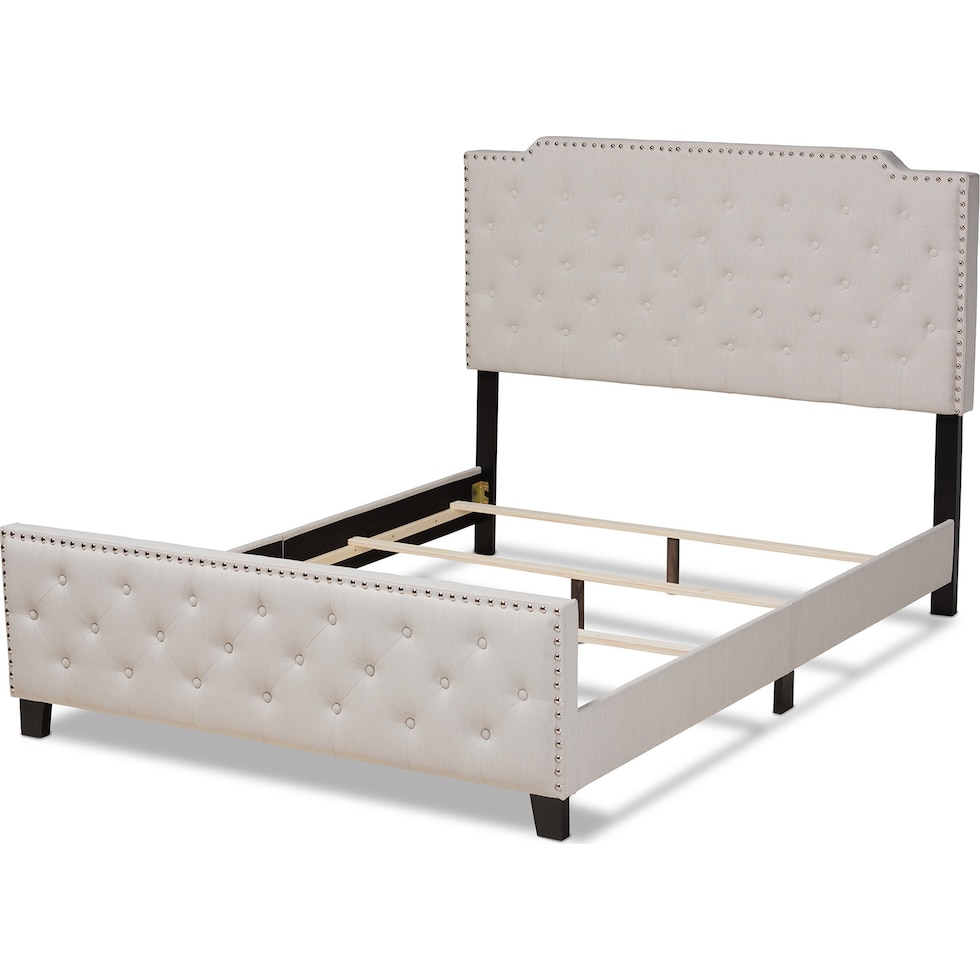 florianne beige black king bed   
