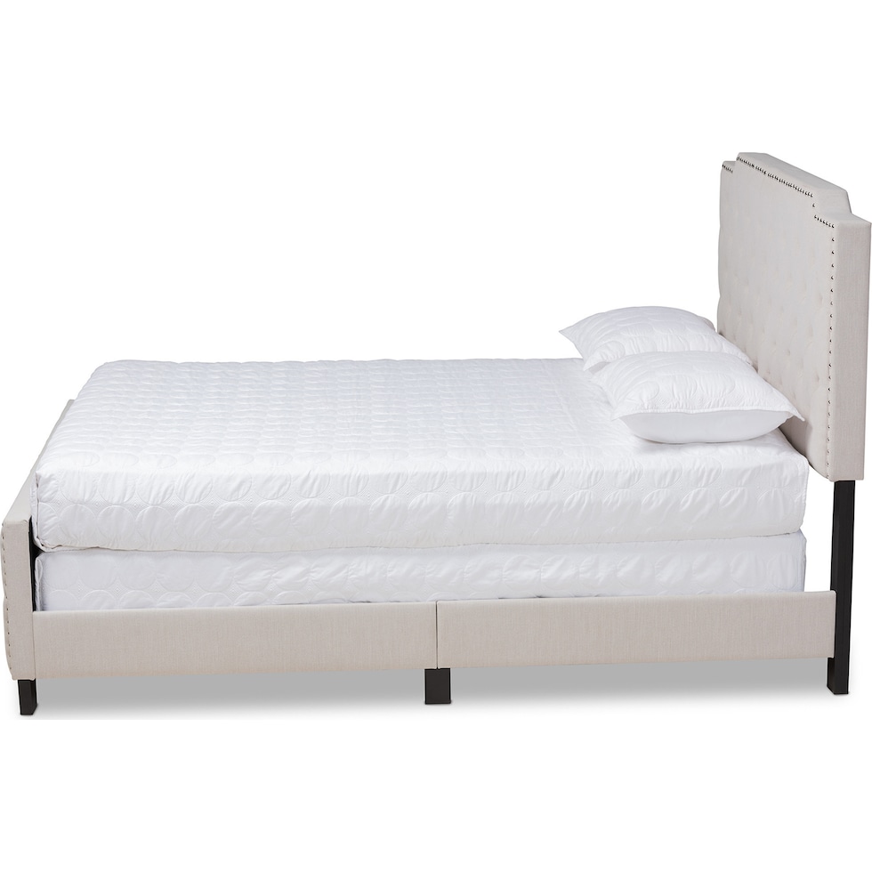 florianne beige black king bed   