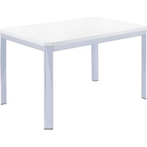 flossie white dining table   