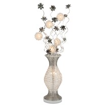 flowers silver silver floor lamp   