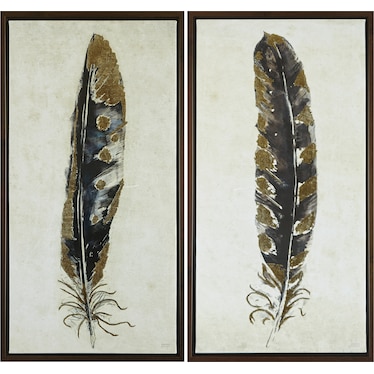 Flutter 2-Piece 32'' x 17'' Wall Art Set