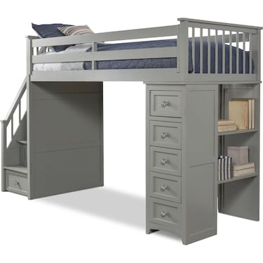 Undefined American Signature Furniture, Bunk Bed With Steps And Desk