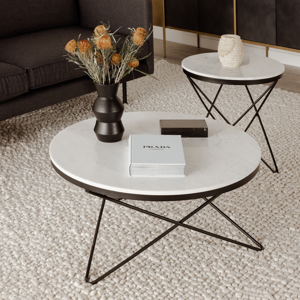 folke black coffee table   