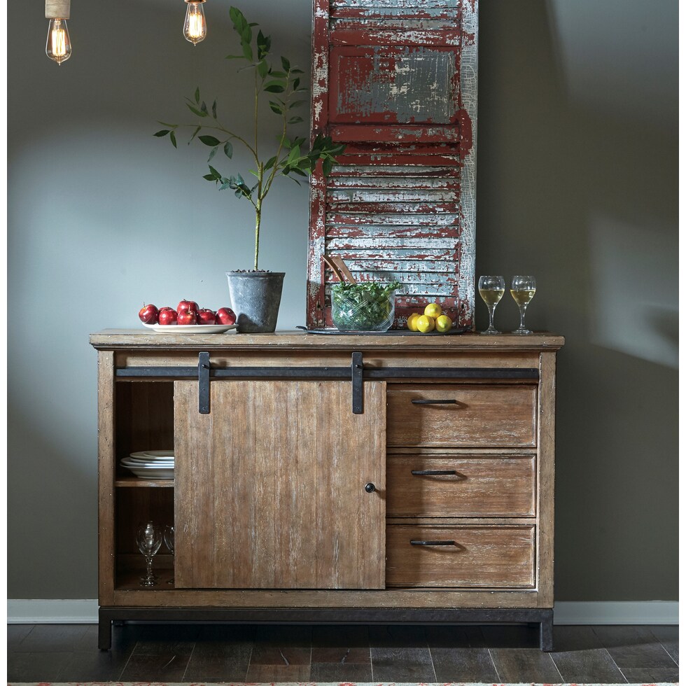 fonda dark brown console table   