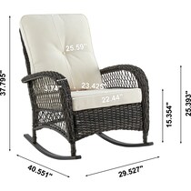 fontana gray cream outdoor chair   