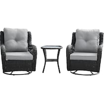 fontana gray outdoor chair set   