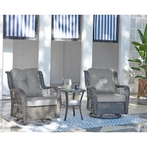 fontana gray outdoor chair set   
