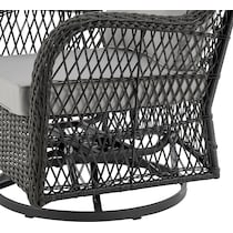 fontana gray outdoor chair set   