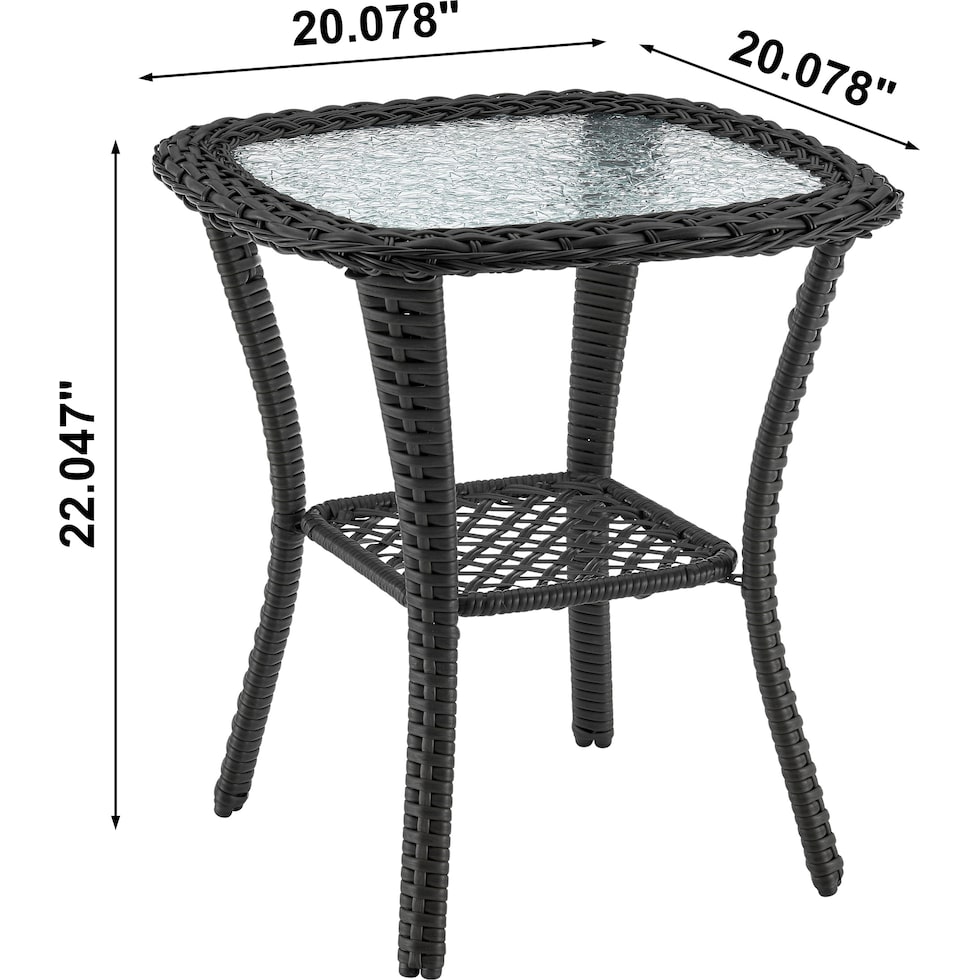 fontana gray outdoor chair set   