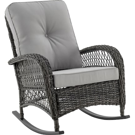 Fontana Outdoor Rocking Chair - Gray