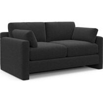forbes black loveseat   