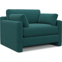 forbes blue chair and a half   