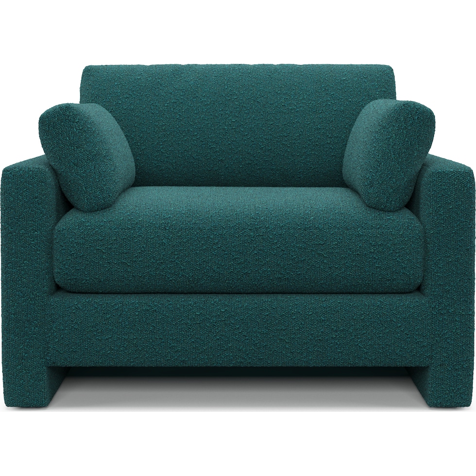 forbes blue chair and a half   