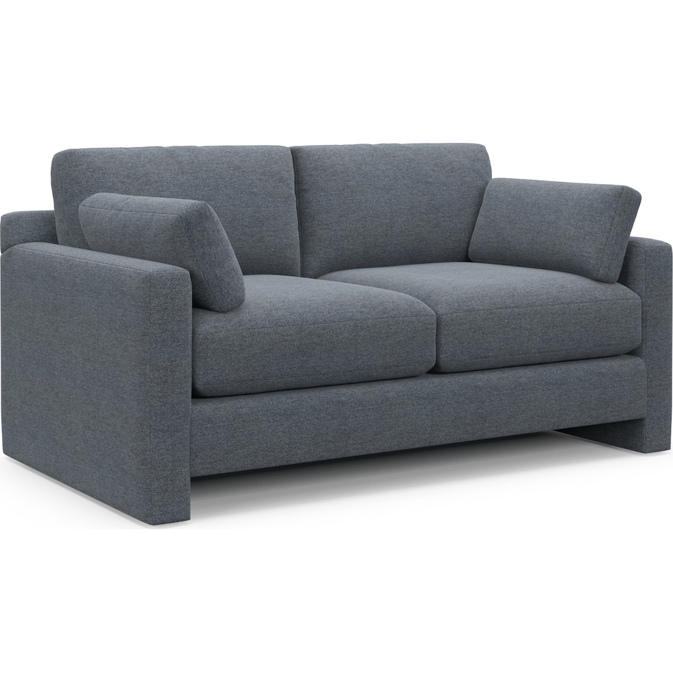 forbes blue loveseat   