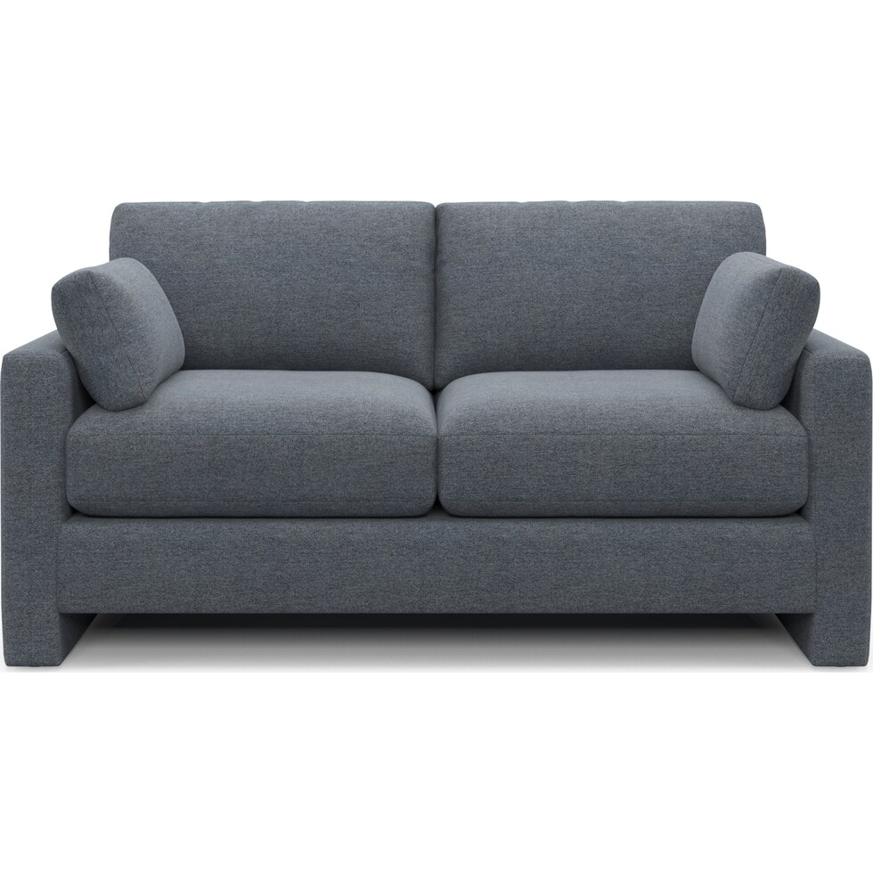 forbes blue loveseat   