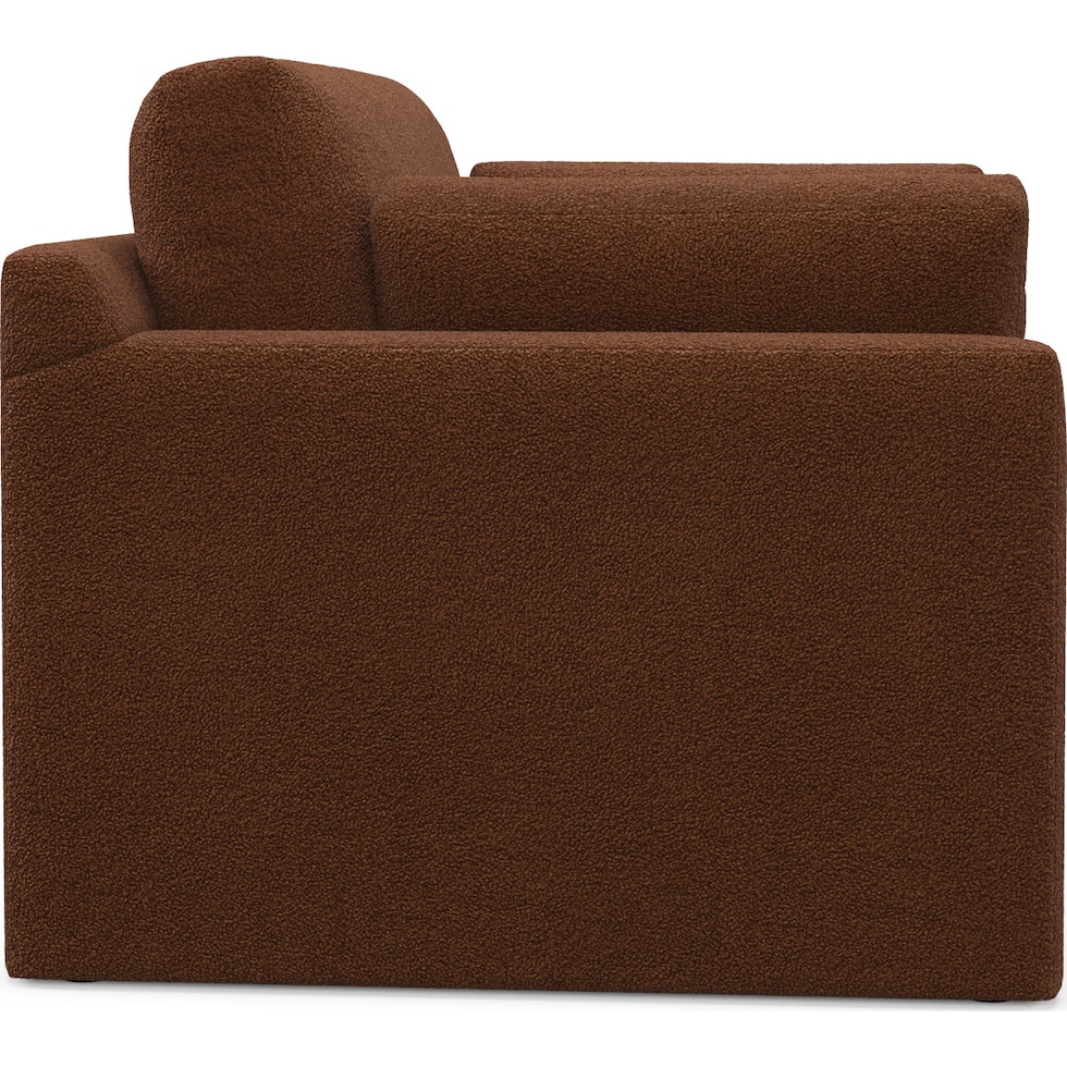 forbes dark brown chair and a half   