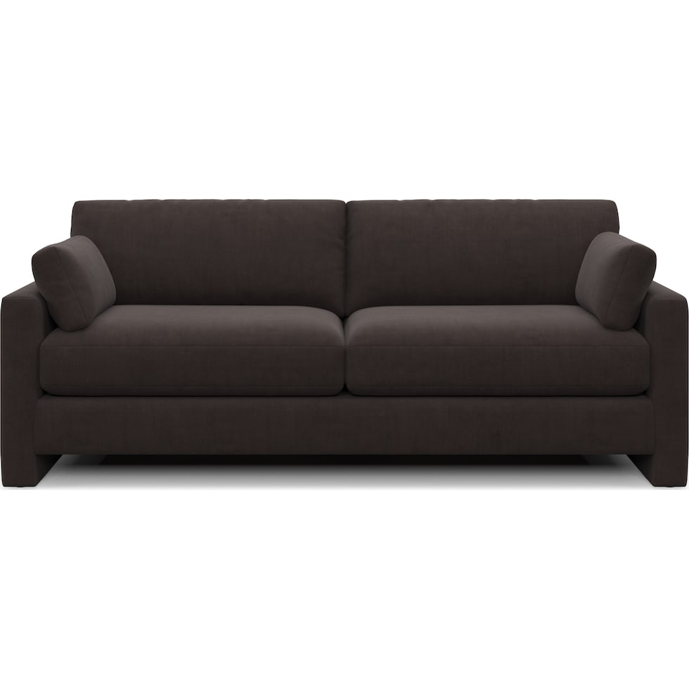 forbes dark brown sofa   
