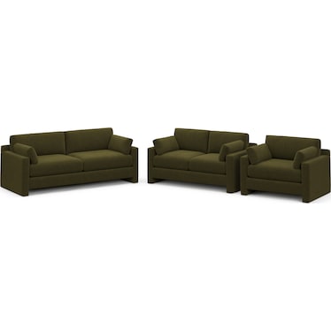 Forbes Sofa, Loveseat, and Chair and a Half Set
