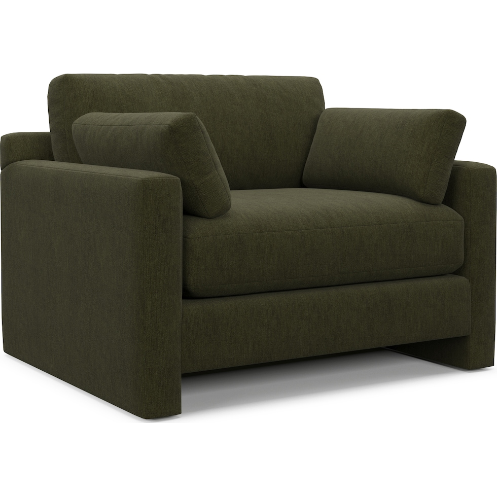 forbes green chair and a half   