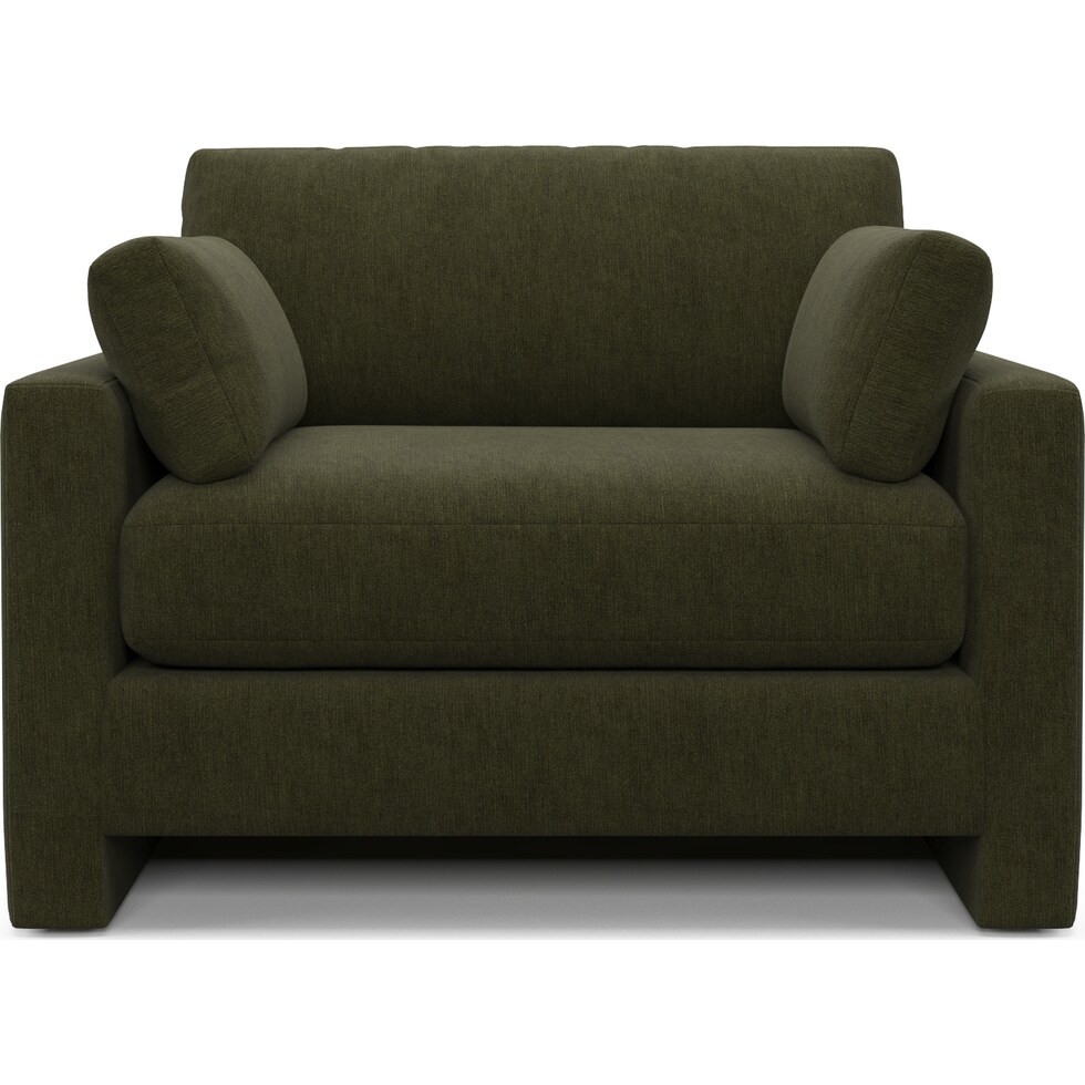 forbes green chair and a half   