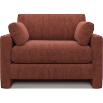 forbes red chair and a half   