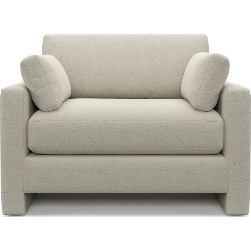 forbes white chair and a half   