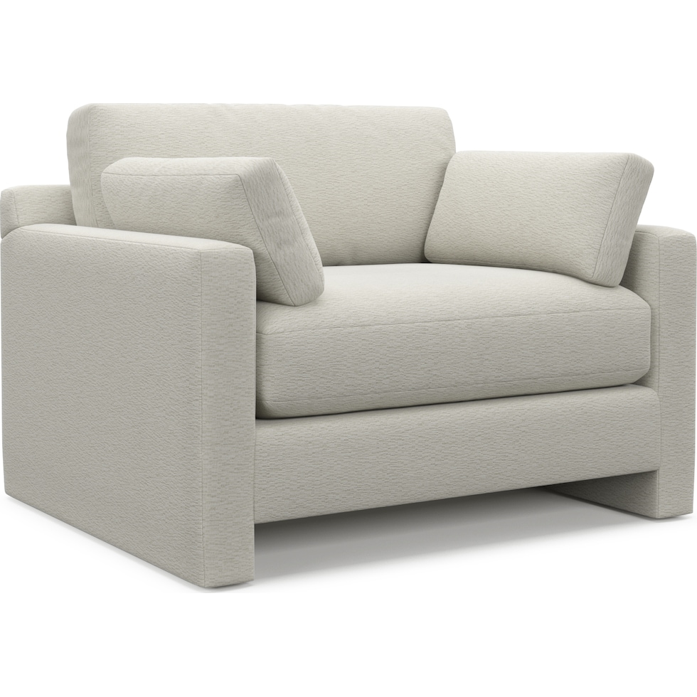 forbes white chair and a half   