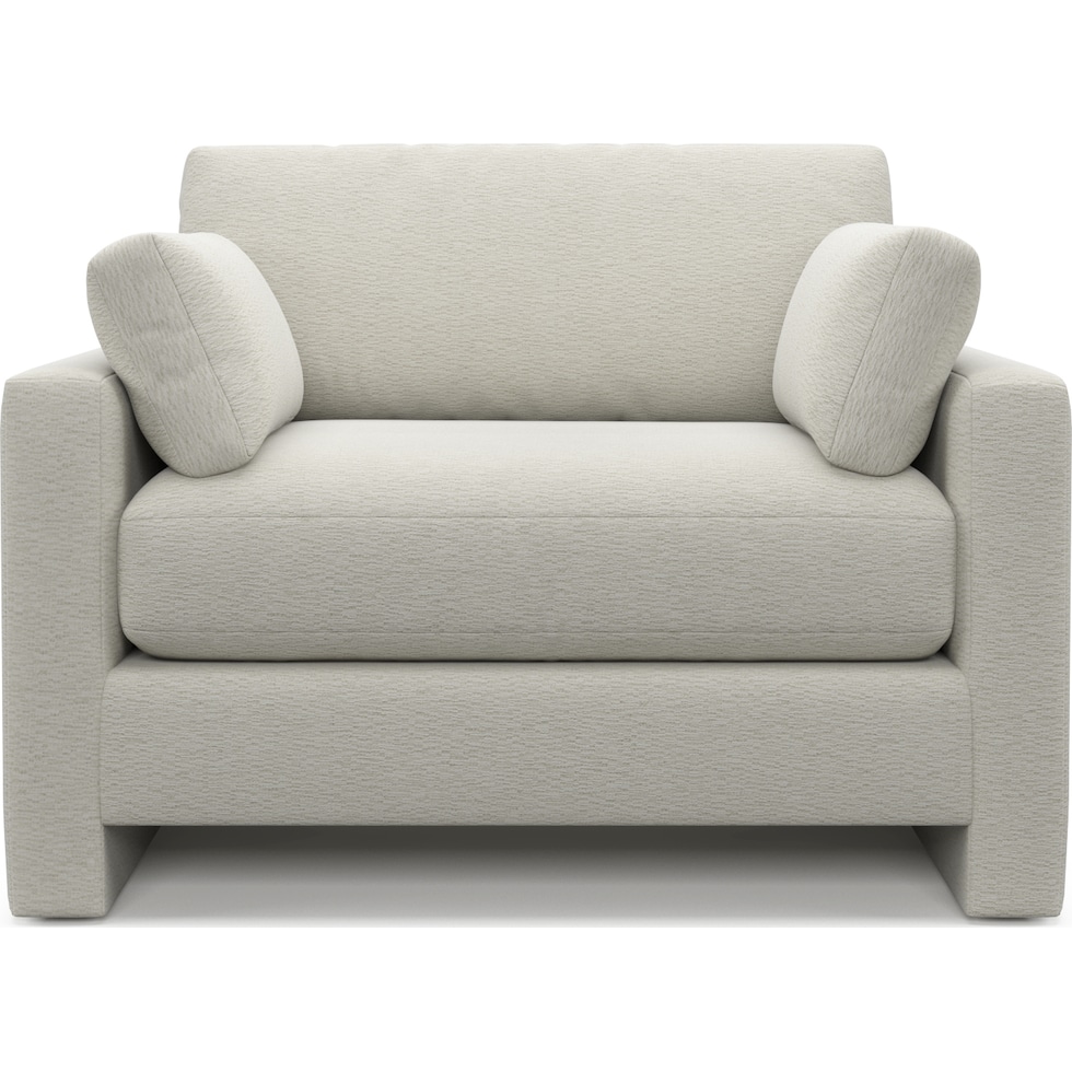 forbes white chair and a half   