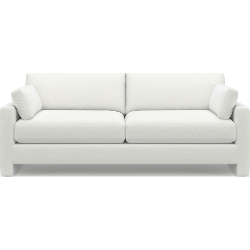 forbes white sofa   