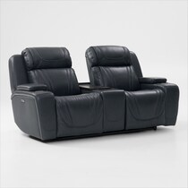 forte blue  pc power reclining living room   