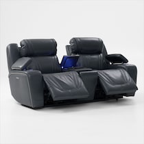 forte blue  pc power reclining living room   