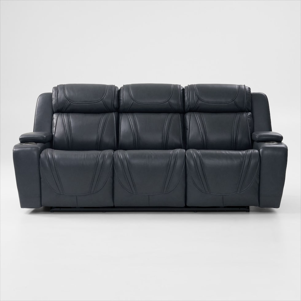 forte blue  pc power reclining living room   