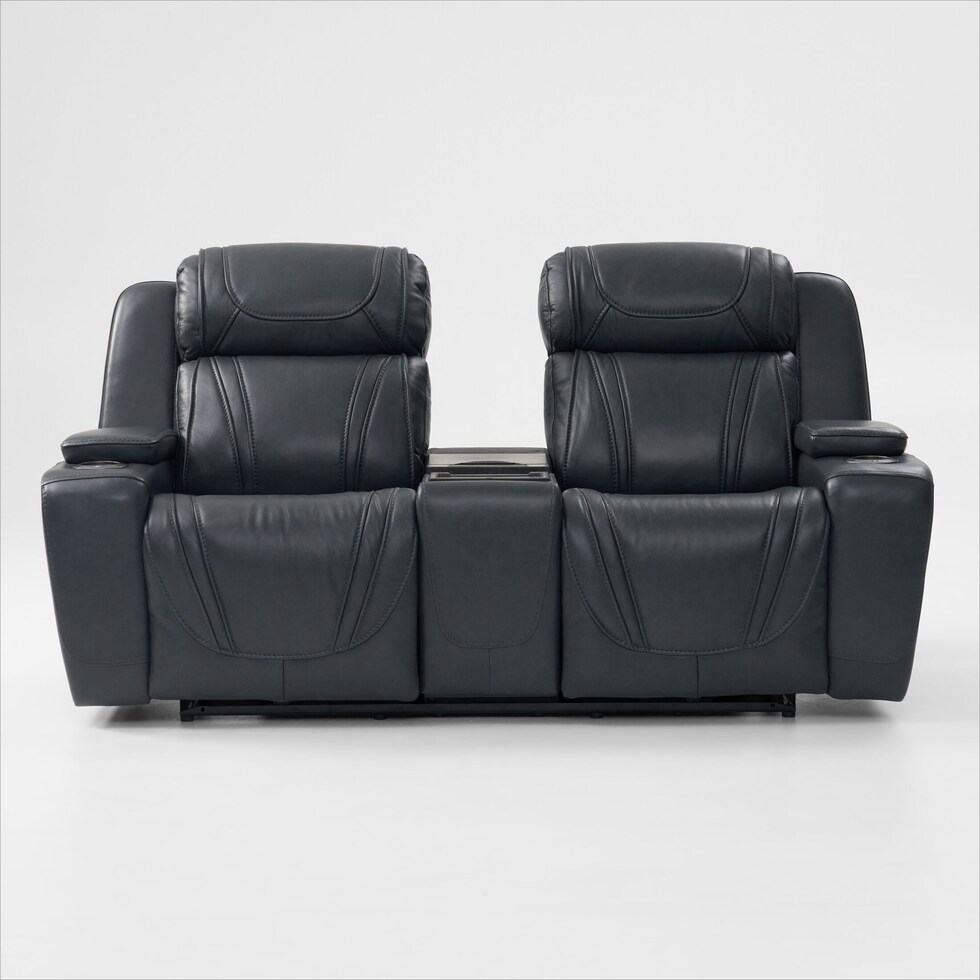 forte blue  pc power reclining living room   
