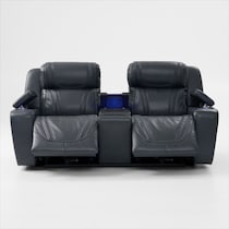 forte blue  pc power reclining living room   