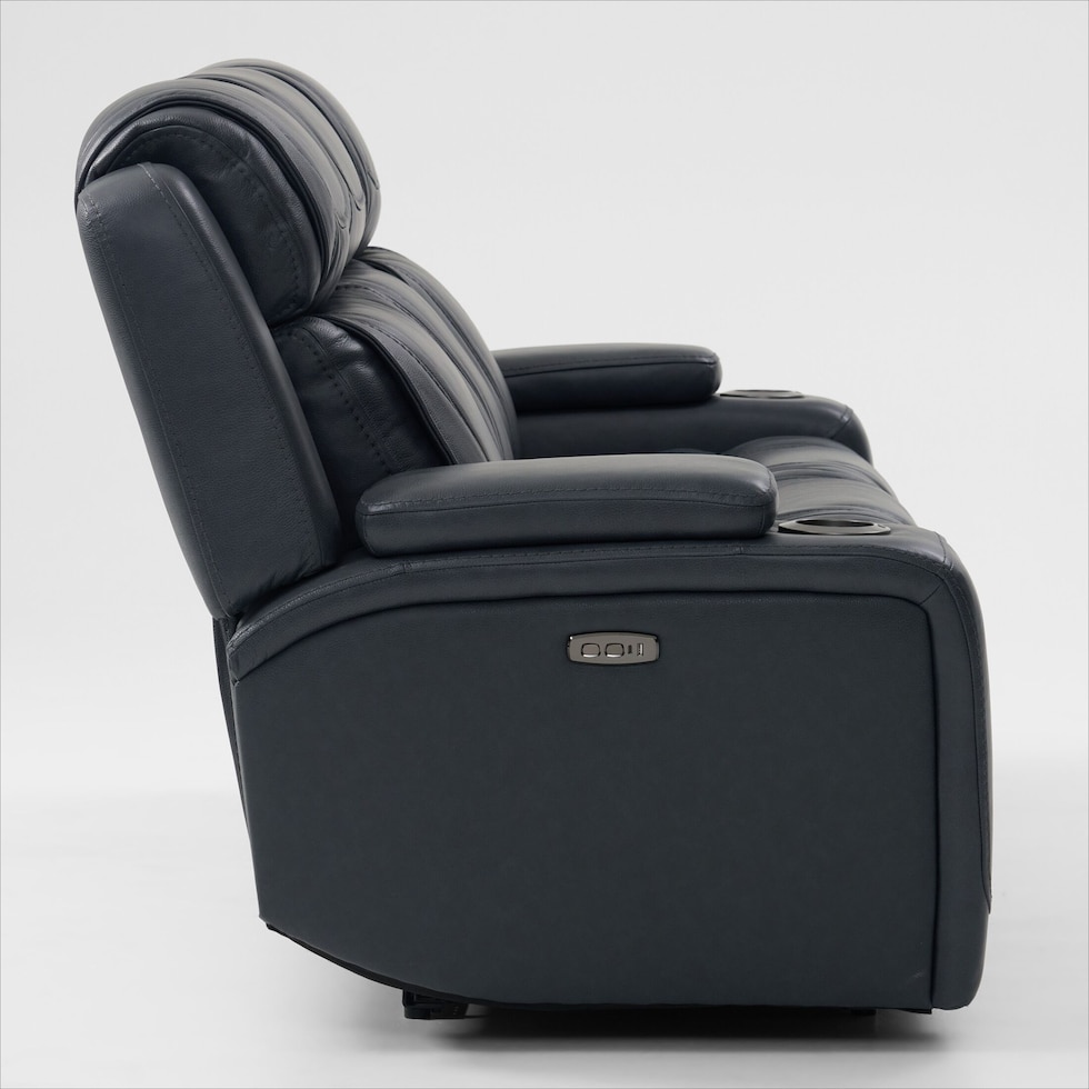 forte blue  pc power reclining living room   