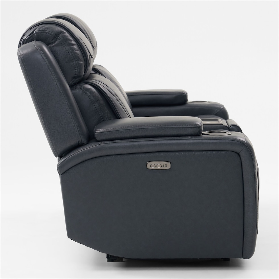 forte blue  pc power reclining living room   