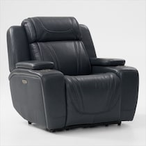 forte blue  pc power reclining living room   