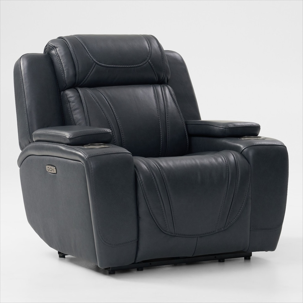 forte blue  pc power reclining living room   