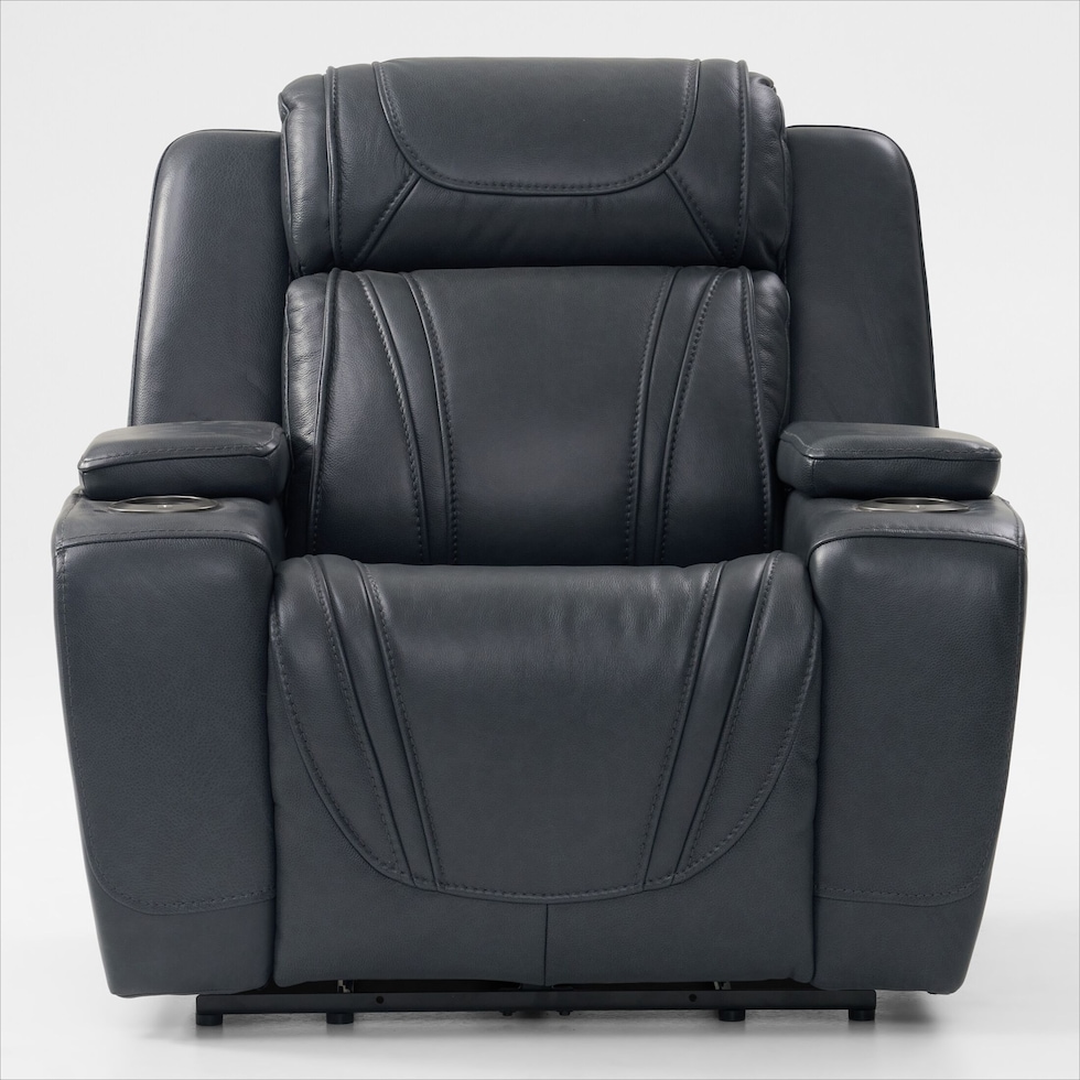 forte blue  pc power reclining living room   