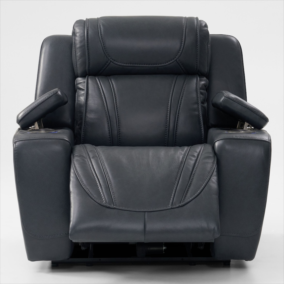 forte blue  pc power reclining living room   
