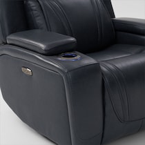 forte blue  pc power reclining living room   
