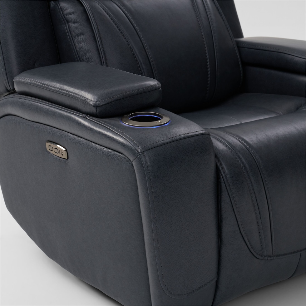 forte blue  pc power reclining living room   