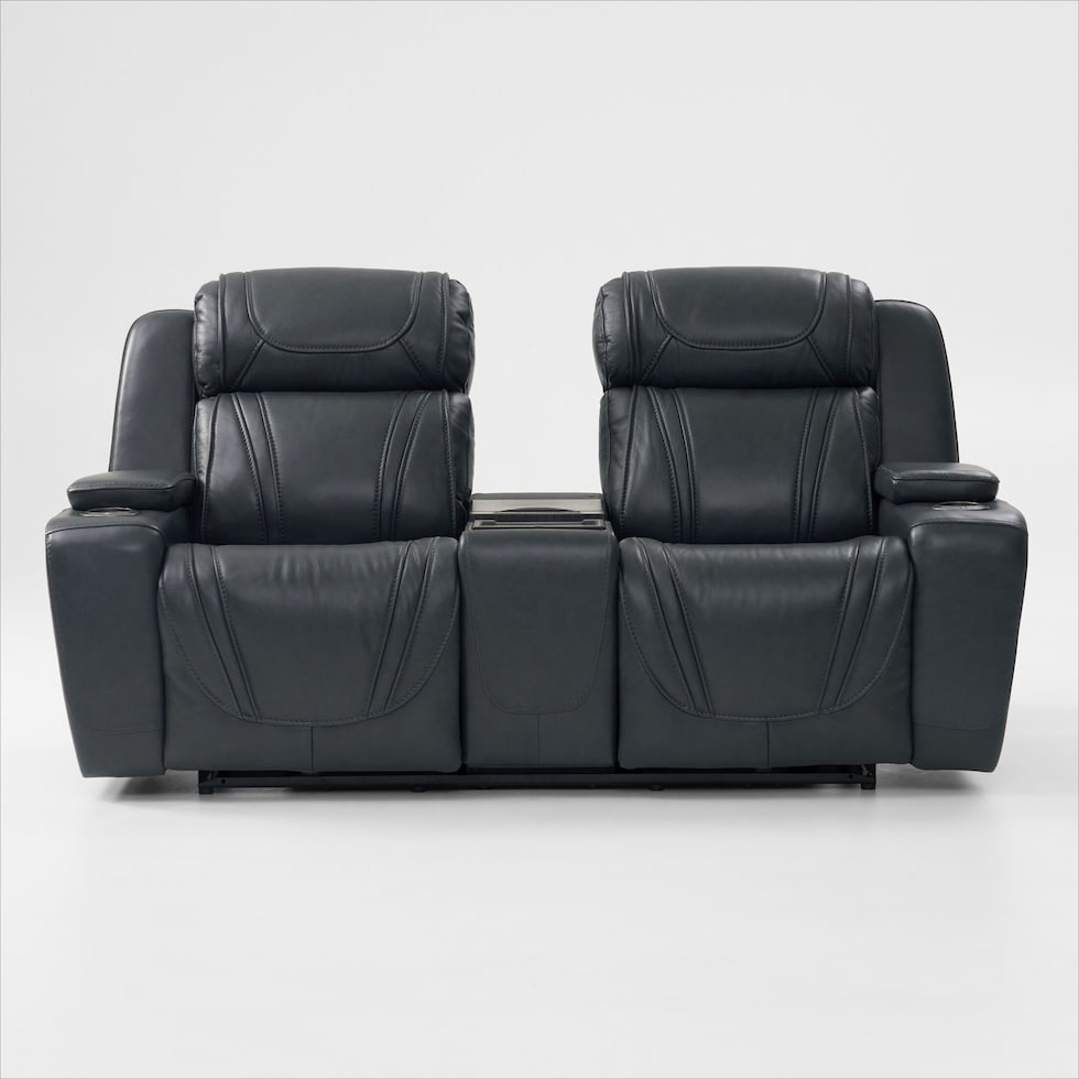 forte blue  pc power reclining living room   