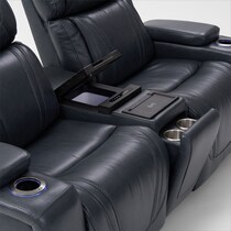 forte blue  pc power reclining living room   