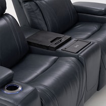 forte blue  pc power reclining living room   