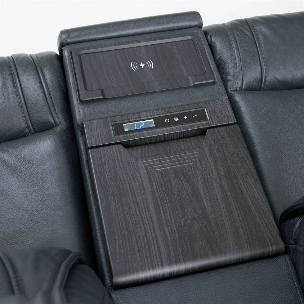 forte blue  pc power reclining living room   