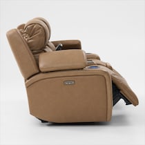 forte neutral power reclining loveseat   